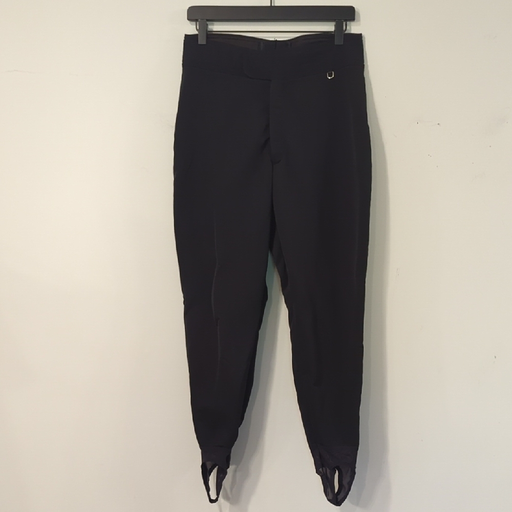 Vintage‎ Schoeller Ski Pants Wool Ladies size 12 Black Made In USA